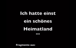 White letters on black background. Text: I once had a beautiful homeland. Anna Slobodnik, 2014. 