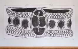 Thumbnail for the Exhibition What are we made of: A bracelet in black and white. 